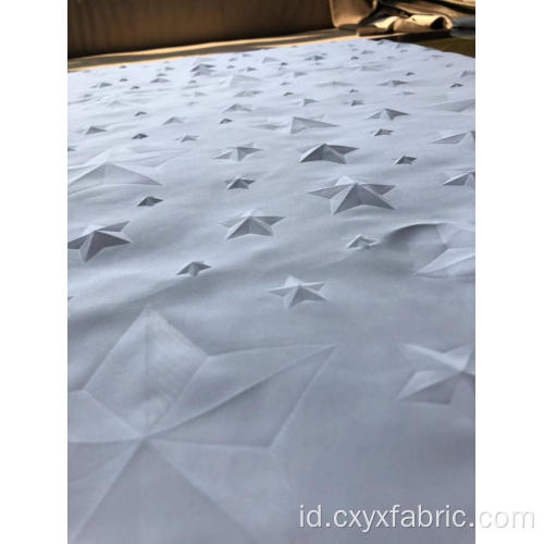 membintangi 3d emboss polyester microfiber fabric